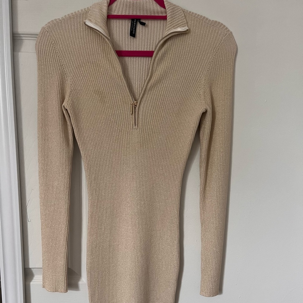 Marciano sweater dress with zipper